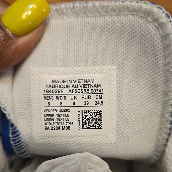 Converse Blue High-Top Sneakers - Picture 8 of 8